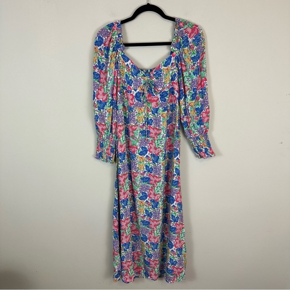 aithfull the Brand | Colorful Floral Mathilde Midi Dress Size 4 - Picture 3 of 13